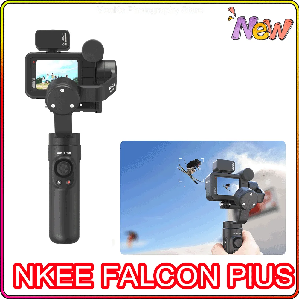 

Шарнирный стабилизатор INKEE FALCON Plus, 3-осевой Ручной Стабилизатор для экшн-камер Hero 10, 9, 8, 7, 6, 5, 4, 3, Osmo Insta360