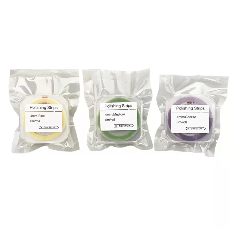 1Roll Dental Polishing Strip 6m*4mm Interdental Resin Teeth Grinding Sanding Shaping Teeth Whitening Dentistry Material
1Roll Dental Polishing Strip 6m*4mm Interdental Resin Teeth Grinding Sanding Shaping Teeth Whitening Dentistry Material