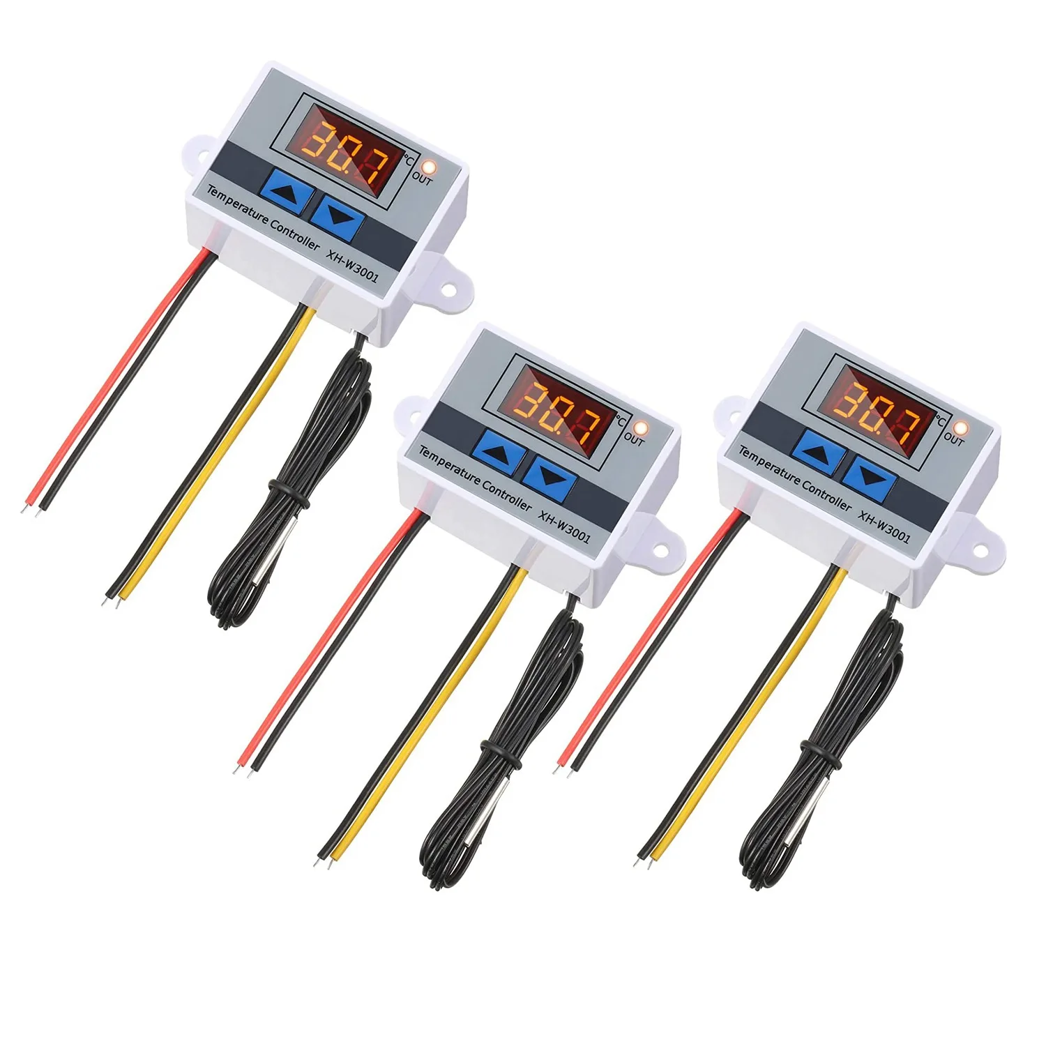 3Pcs XH-W3001 Digital LED Temperature Controller Module Digital Thermostat Switch Electronic Thermostat (12V 10A 120W)
3Pcs XH-W3001 Digital LED Temperature Controller Module Digital Thermostat Switch Electronic Thermostat (12V 10A 120W)