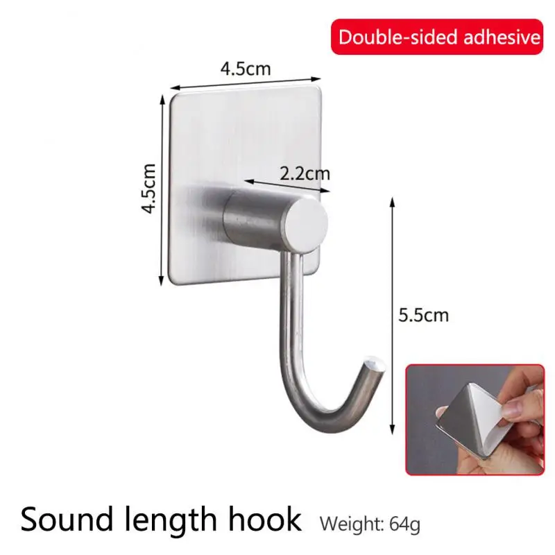 Stainless Steel Hooks Self Adhesive Wall Coat Rack Key Holder Rack Towel Hooks Clothes Rack Hanging Hooks Bathroom Accessories
Stainless Steel Hooks Self Adhesive Wall Coat Rack Key Holder Rack Towel Hooks Clothes Rack Hanging Hooks Bathroom Accessories