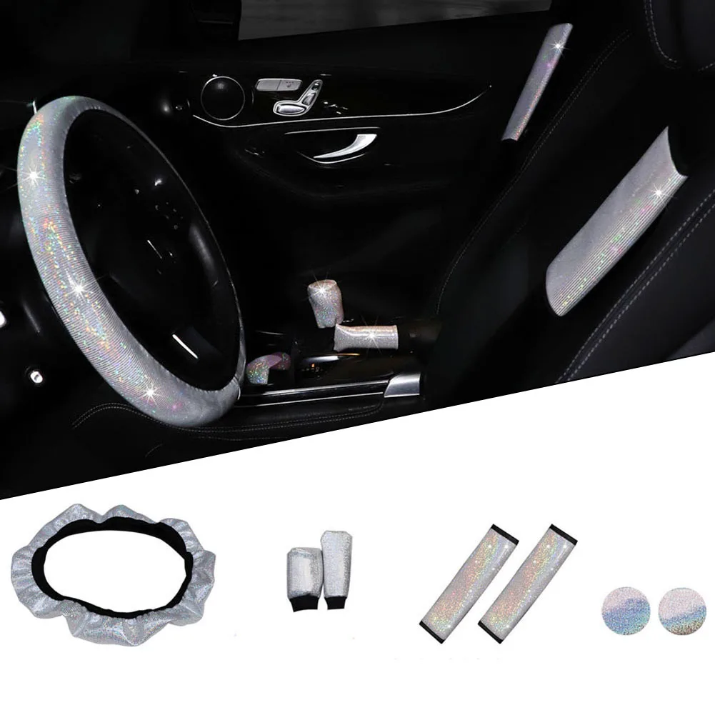 Brand New Steering Wheel Cover Bling Coaster Four Seasons Glitter Handbrake Gear Cover Steering Wheel Universal
Brand New Steering Wheel Cover Bling Coaster Four Seasons Glitter Handbrake Gear Cover Steering Wheel Universal