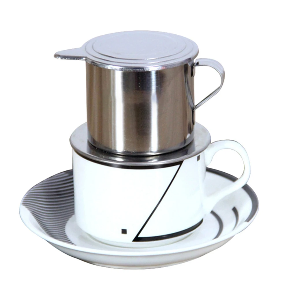 1PC Vietnamese Stainless Steel Coffee Filter Cup Vietnamese Coffee Drip Pot Kitchen Appliance For Office Travel Camping Brewing
1PC Vietnamese Stainless Steel Coffee Filter Cup Vietnamese Coffee Drip Pot Kitchen Appliance For Office Travel Camping Brewing