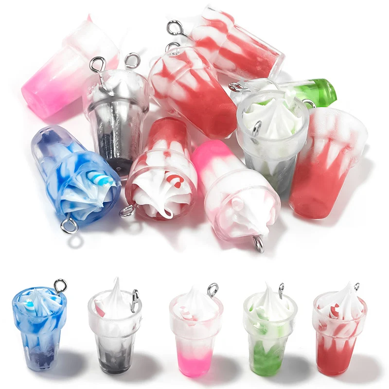 10Pcs Acrylic Ice Cream Mixed Color Necklace Pin Pendant Summer Fresh For DIY Jewelry Making
10Pcs Acrylic Ice Cream Mixed Color Necklace Pin Pendant Summer Fresh For DIY Jewelry Making