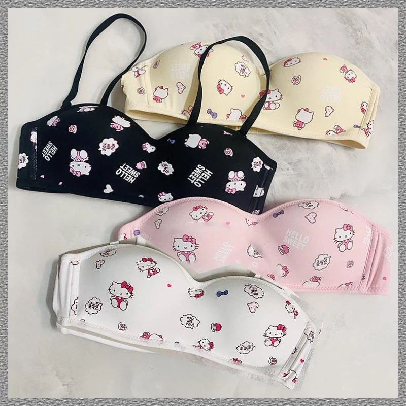 New Kawaii Anime Sanrio Hello Kitty Cute Cartoon Girl Heart Underwear Small Chest No Trace No Underwire Thin Bra Sweet Gift Toys
New Kawaii Anime Sanrio Hello Kitty Cute Cartoon Girl Heart Underwear Small Chest No Trace No Underwire Thin Bra Sweet Gift Toys