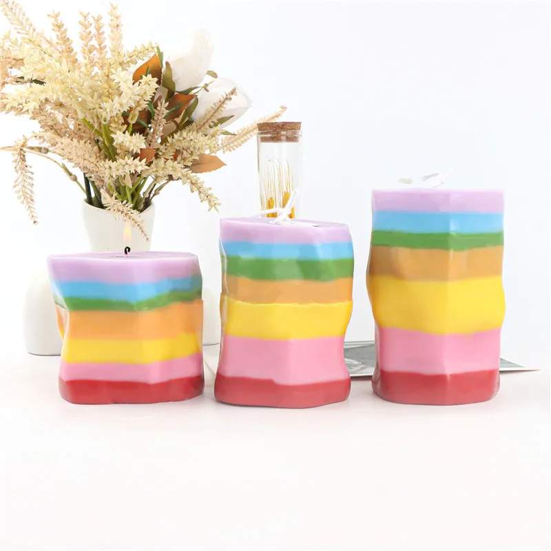 Twisted Geometric Silicone Candle Mold DIY Aromatherapy Candle Plaster Ornaments Rainbow Shapes Soap Resin Mould Gift Home Decor
Twisted Geometric Silicone Candle Mold DIY Aromatherapy Candle Plaster Ornaments Rainbow Shapes Soap Resin Mould Gift Home Decor
