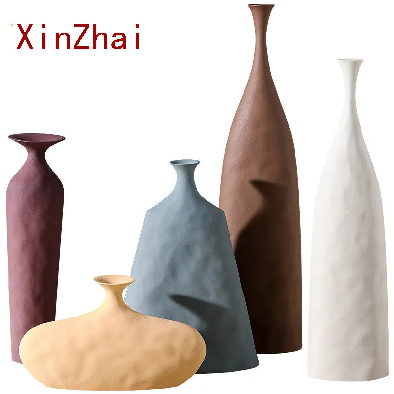 VILEAD Modern Creative Ceramic Vase Scandinavian Style Flower Pot Nordic Sculpture Art Ornaments Room Decoration
VILEAD Modern Creative Ceramic Vase Scandinavian Style Flower Pot Nordic Sculpture Art Ornaments Room Decoration
