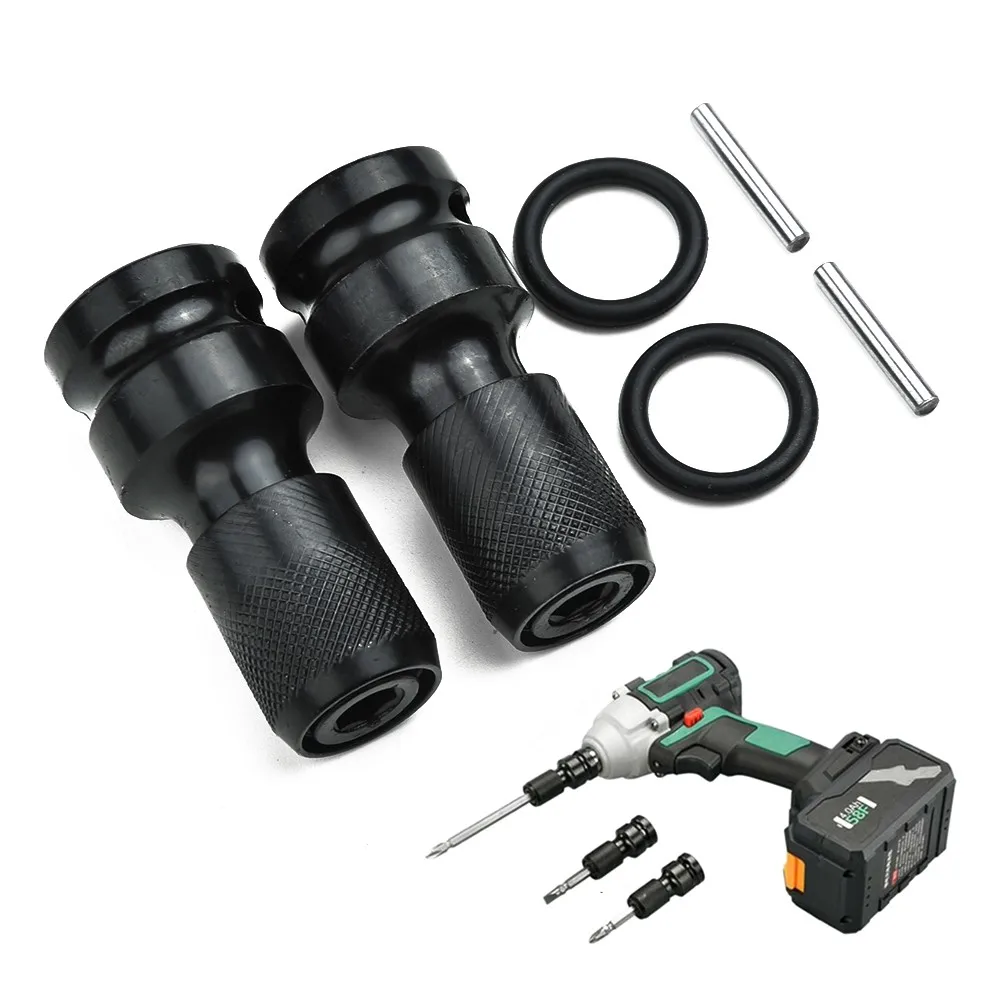 2 Sets 1/2 In Electric Screwdriver Conversion Head Spring Sleeve Square Female Drive To 1/4" Hex Shank Socket Adapter Hand Tools
2 Sets 1/2 In Electric Screwdriver Conversion Head Spring Sleeve Square Female Drive To 1/4" Hex Shank Socket Adapter Hand Tools