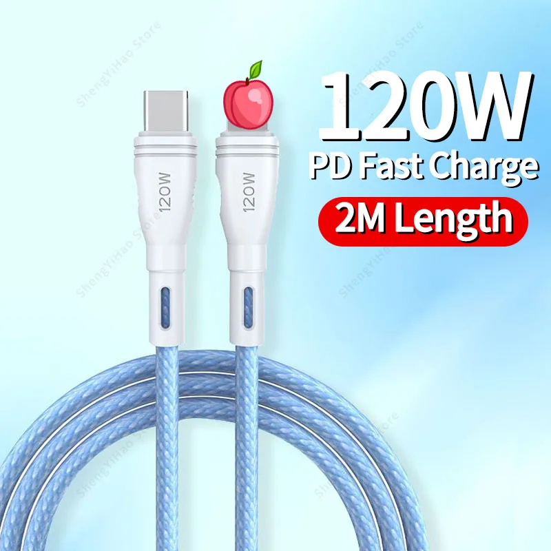 120W PD USB-C Cable For iPhone 14 13 Pro Max 12 11 Xs Xr X 8 Plus Type C to Lightning Fast Charging Wire for iPad Data Cord 2M
120W PD USB-C Cable For iPhone 14 13 Pro Max 12 11 Xs Xr X 8 Plus Type C to Lightning Fast Charging Wire for iPad Data Cord 2M