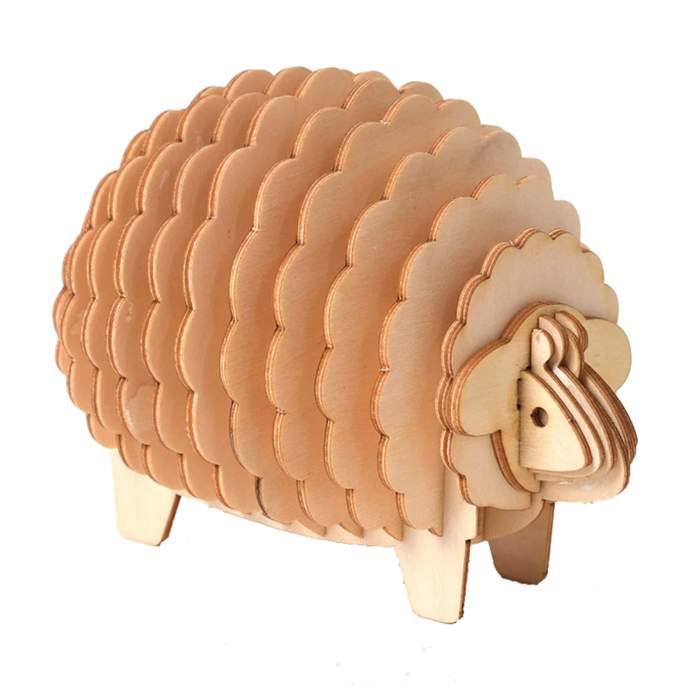 3D Sheep Wooden Craft Kits Toys Kids Build Blocks Constructor Animal Shaped Models Jigsaw Paintable DIY Assemble Gift for Adult
3D Sheep Wooden Craft Kits Toys Kids Build Blocks Constructor Animal Shaped Models Jigsaw Paintable DIY Assemble Gift for Adult