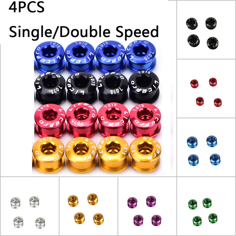 Litepro MTB Bike Chainring Bolts Double/Triple Speed Disc Single Chainwheel Screws Gold/Sliver/Purple/Blue/Red/Black/Green
Litepro MTB Bike Chainring Bolts Double/Triple Speed Disc Single Chainwheel Screws Gold/Sliver/Purple/Blue/Red/Black/Green