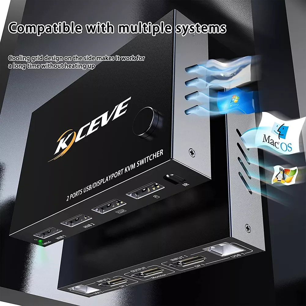 NEW2023 KVM DP Mouse Printer Monitor Switch USB Dual Monitor DP KVM Switcher Adapter Displayport 1.4 for Shared Printer
NEW2023 KVM DP Mouse Printer Monitor Switch USB Dual Monitor DP KVM Switcher Adapter Displayport 1.4 for Shared Printer
