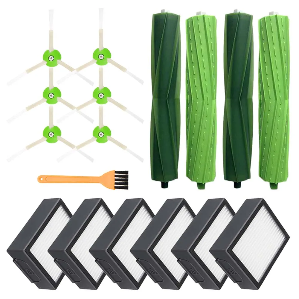 6 Side Brushes + 6 Hepa Filters + 4 Roller Brushes for iRobot Roomba i7 E5 E6 I Series Robot Vacuum Cleaner Replacement Parts
6 Side Brushes + 6 Hepa Filters + 4 Roller Brushes for iRobot Roomba i7 E5 E6 I Series Robot Vacuum Cleaner Replacement Parts