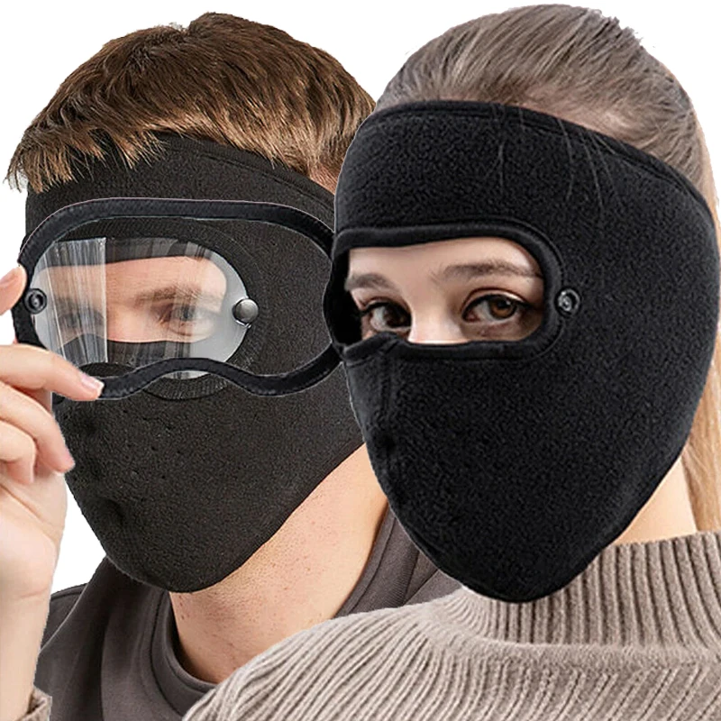 Windproof Anti Dust Face Mask Cycling Ski Breathable Masks Fleece Face Shield Hood Caps with HD Goggles Cycling Cap Balaclava
Windproof Anti Dust Face Mask Cycling Ski Breathable Masks Fleece Face Shield Hood Caps with HD Goggles Cycling Cap Balaclava