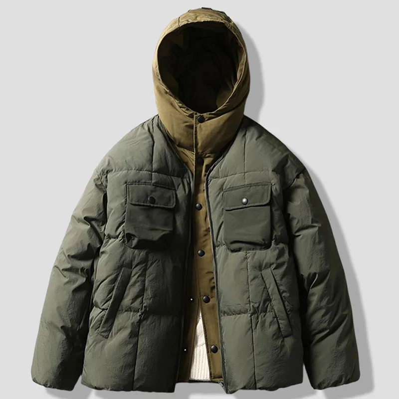 Winter Windproof Hooded Down Jacket Detachable Hat Fake Two Piece Inner Down Coats Duck Down Warm Outerwear Male
Winter Windproof Hooded Down Jacket Detachable Hat Fake Two Piece Inner Down Coats Duck Down Warm Outerwear Male