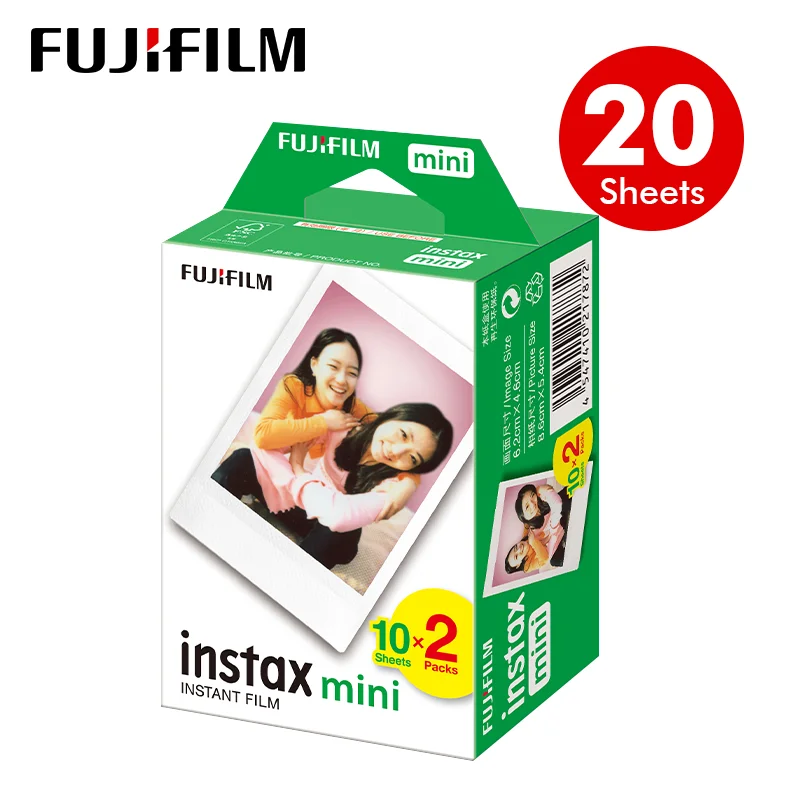

Fujifilm Instax Mini Film White Edge 20 Sheets Photo Paper for Fuji instant camera 8/7s/9/25/50/90/70/liplay/link with Package