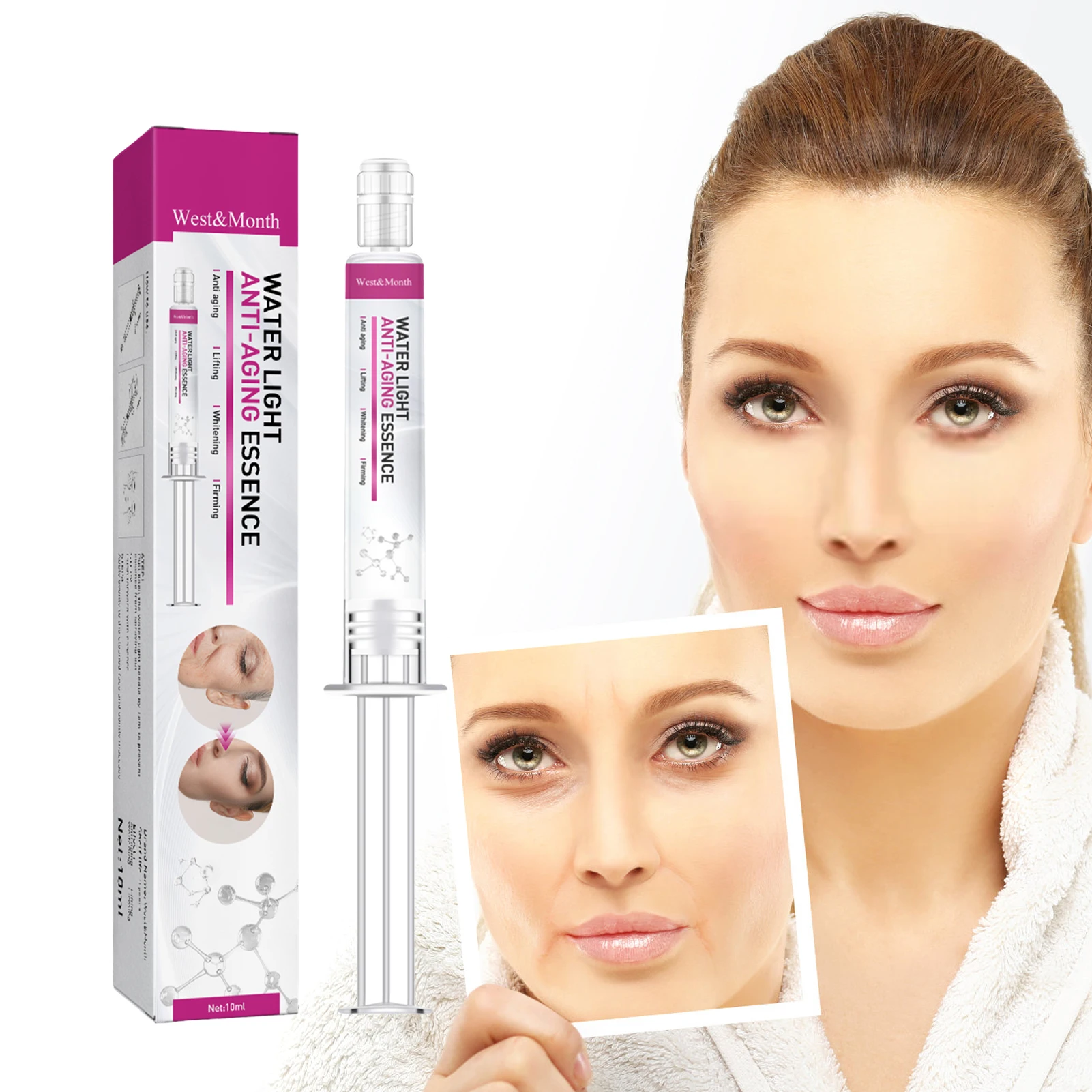 Face Moisturiser Essence Women Face Care Essence Moisturising & Hydrating Water Light Needle Essence Skin Lightening Face Toner
Face Moisturiser Essence Women Face Care Essence Moisturising & Hydrating Water Light Needle Essence Skin Lightening Face Toner