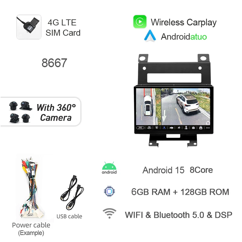 8 ГБ Android 15 автомобильный DVD-плеер навигация GPS Wi-Fi Bluetooth беспроводной Carplay Car Radoi для Land Rover Freelander 2 2007-2015
8 ГБ Android 15 автомобильный DVD-плеер навигация GPS Wi-Fi Bluetooth беспроводной Carplay Car Radoi для Land Rover Freelander 2 2007-2015