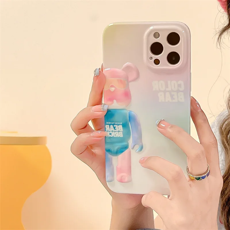 Fashion Cartoon Gradient Pink Cool Bear Phone Case Cover for IPhone 11 12 13 Pro X XR XS Max Shockproof Case for IPhone 13 Cases
Fashion Cartoon Gradient Pink Cool Bear Phone Case Cover for IPhone 11 12 13 Pro X XR XS Max Shockproof Case for IPhone 13 Cases