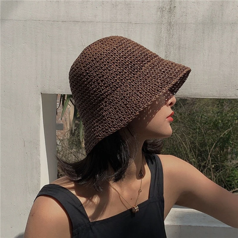 Harajuku Women Fisherman Hat Sunscreen Hats Hand-woven Beach Hat Bucket Female Fashion Straw Casual Vacation Summer Women Caps
Harajuku Women Fisherman Hat Sunscreen Hats Hand-woven Beach Hat Bucket Female Fashion Straw Casual Vacation Summer Women Caps