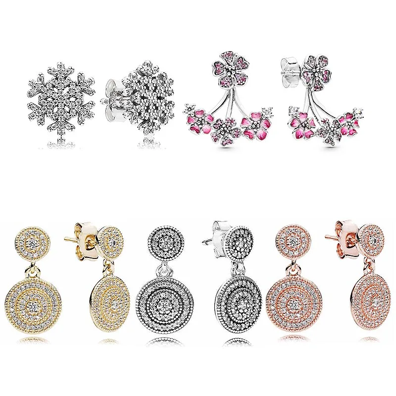 Original Rose Golden Radiant Elegance Snowflake Peach Blossom With Crystal Studs Earring For Women Gift Europe DIY Jewelry
Original Rose Golden Radiant Elegance Snowflake Peach Blossom With Crystal Studs Earring For Women Gift Europe DIY Jewelry