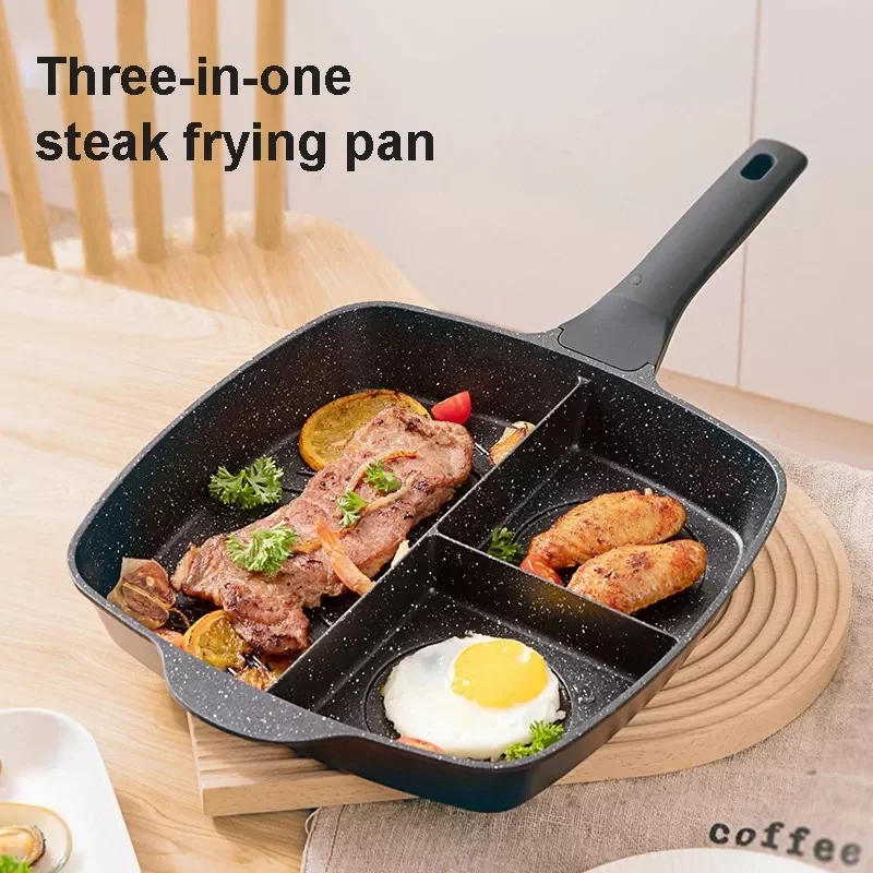 3-in-1 Frying Pan Crepe Maker Thickened Omelet Pan Non-stick Egg Steak Ham Pancake Tamagoyaki Kitchen Cooking Breakfast Maker 
3-in-1 Frying Pan Crepe Maker Thickened Omelet Pan Non-stick Egg Steak Ham Pancake Tamagoyaki Kitchen Cooking Breakfast Maker