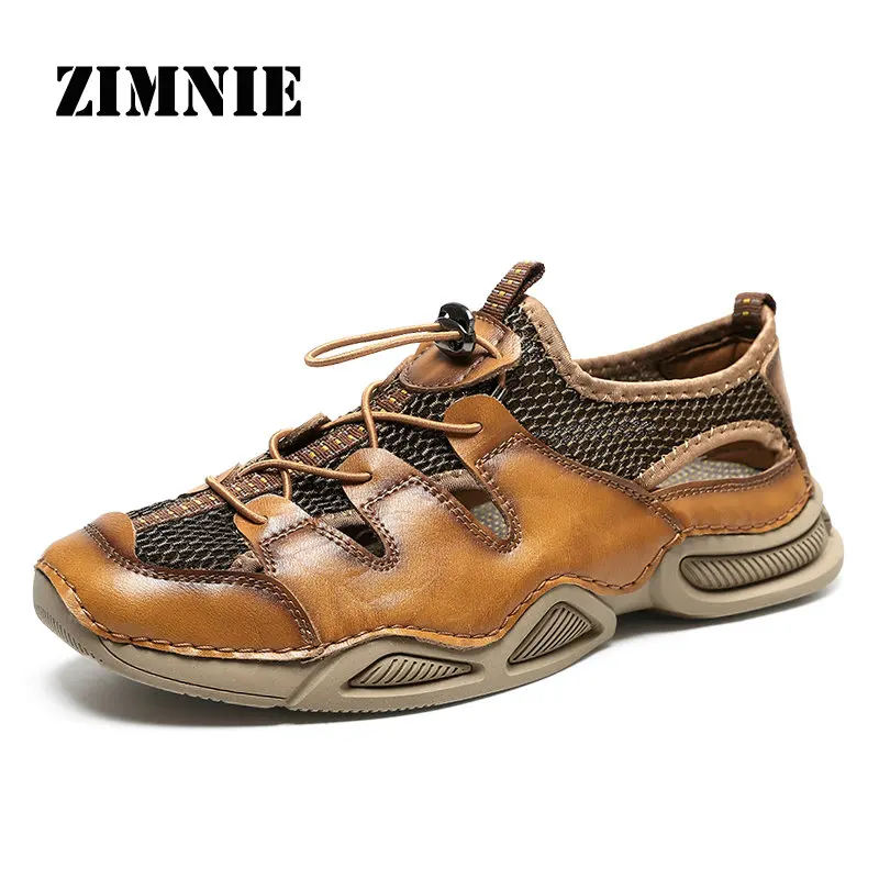 ZIMNIE Water Sport Shoes For Men Genuine Leather Sandals Aqua Shoes Summer Breathable Outdoor Sneakers Men Beach Walking Shoes 
ZIMNIE Water Sport Shoes For Men Genuine Leather Sandals Aqua Shoes Summer Breathable Outdoor Sneakers Men Beach Walking Shoes