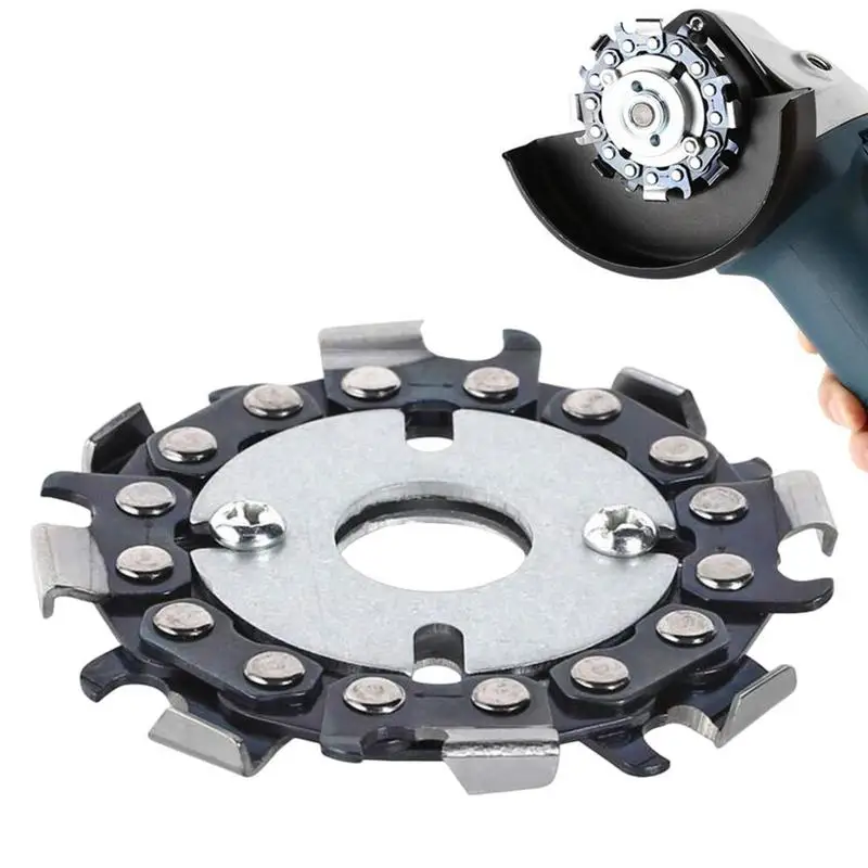 Angle Grinder Chain Disc AntiKickback 25 Inch 8 Teeth Wood Carving Disc Saw Blade With Double Saw Teeth
Angle Grinder Chain Disc AntiKickback 25 Inch 8 Teeth Wood Carving Disc Saw Blade With Double Saw Teeth