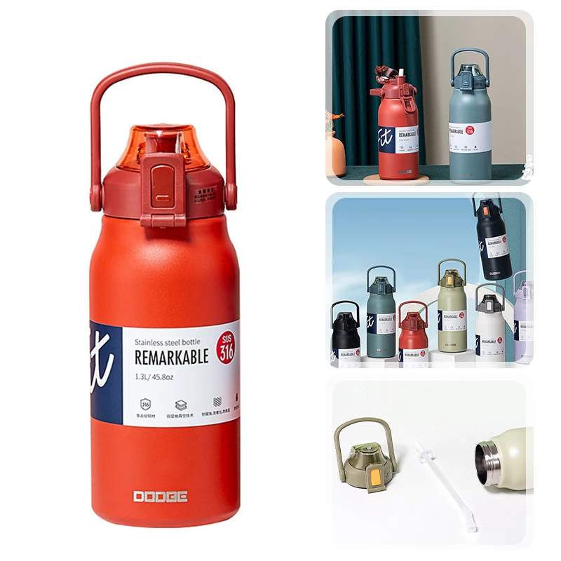 Stainless Steel Thermal Water Bottle With Straw Vacuum Flask Portable Thermos Cup Large Capacity Fitness Kettle Drinkware
Stainless Steel Thermal Water Bottle With Straw Vacuum Flask Portable Thermos Cup Large Capacity Fitness Kettle Drinkware