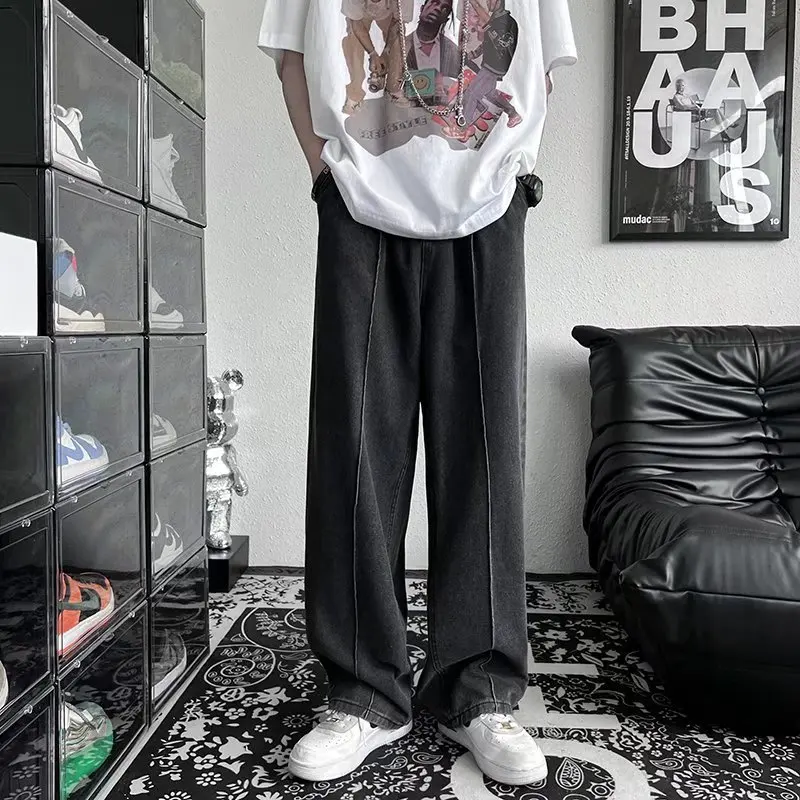 Retro Washed Distressed Jeans Oversize Pendant Slouchy Pants Loose Wide-leg Trousers Men and Women Ins
Retro Washed Distressed Jeans Oversize Pendant Slouchy Pants Loose Wide-leg Trousers Men and Women Ins
