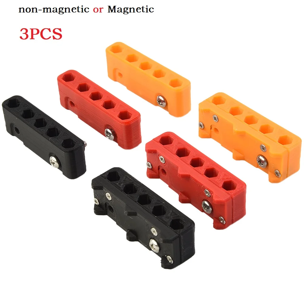 3PCS 5 Spots Magnetic Drill Bit Holder For 18V Tools Drill Bit Organizer For Punch Impact Wrench Hammer Drill
3PCS 5 Spots Magnetic Drill Bit Holder For 18V Tools Drill Bit Organizer For Punch Impact Wrench Hammer Drill