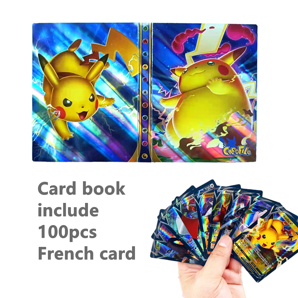 Pokemon Album Book Includes 100PCS GX TOMY French Cards Anime Game Card Holder Folder Top Loaded Toys For Children
Pokemon Album Book Includes 100PCS GX TOMY French Cards Anime Game Card Holder Folder Top Loaded Toys For Children