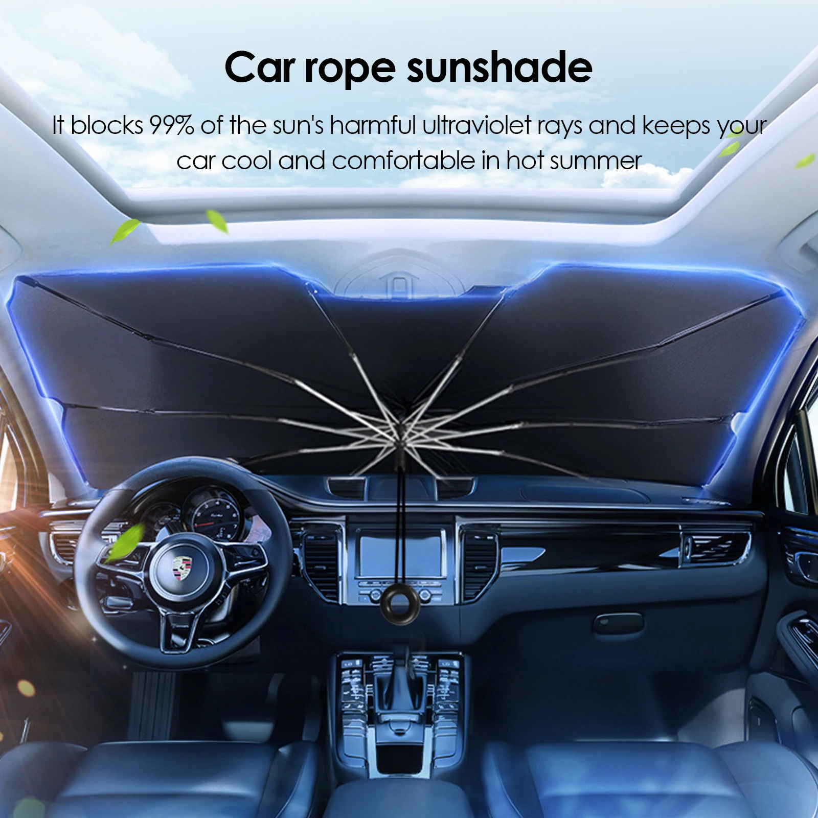 Windshield Sun Shade Foldable Umbrella Reflective Sunshade for Car Front Window Blocks UV Rays Heat Keep Vehicle Cool
Windshield Sun Shade Foldable Umbrella Reflective Sunshade for Car Front Window Blocks UV Rays Heat Keep Vehicle Cool