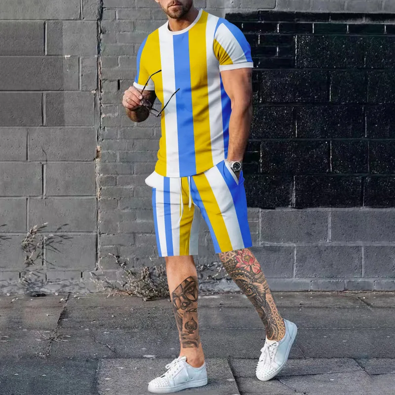 Luxury man Tracksuit Suits New For Men Tshirt Set Casual Running Sport Stripe printing Oversized T-shirt Shorts 2-piece Sets
Luxury man Tracksuit Suits New For Men Tshirt Set Casual Running Sport Stripe printing Oversized T-shirt Shorts 2-piece Sets