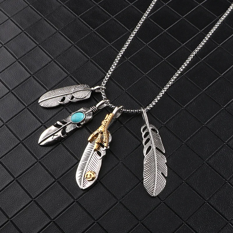 Feather Pendant Takahashi Same Necklace Set Simple Hip Hop Long Sweater Chain Accessories Men
Feather Pendant Takahashi Same Necklace Set Simple Hip Hop Long Sweater Chain Accessories Men