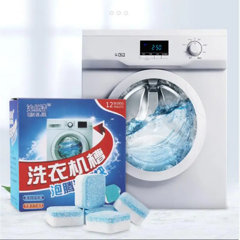 

Washing Machine Cleaner Effervescent Tablets Washing Machine Remove Dirt Detergent Durable Deep Cleaning Washer Tablet Chemicals