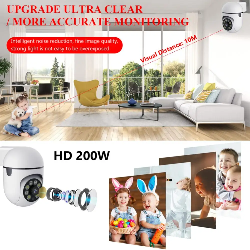 Камера видеонаблюдения 3 Мп, 2,4 ГГц, Wi-Fi, HD
Камера видеонаблюдения 3 Мп, 2,4 ГГц, Wi-Fi, HD