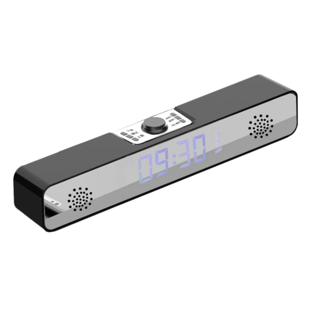 Цифровой будильник, Bluetooth-динамик, беспроводной бас-сабвуфер, Бумбокс, AUX TF-динамик для Iphone, Android 
Цифровой будильник, Bluetooth-динамик, беспроводной бас-сабвуфер, Бумбокс, AUX TF-динамик для Iphone, Android