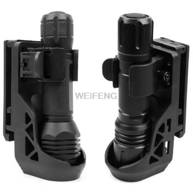 Tactical Flashlight Holster With Lever Side Lock System Set General Torch Set 360° Rotating Shading Torch Set Quick Unplug 
Tactical Flashlight Holster With Lever Side Lock System Set General Torch Set 360° Rotating Shading Torch Set Quick Unplug