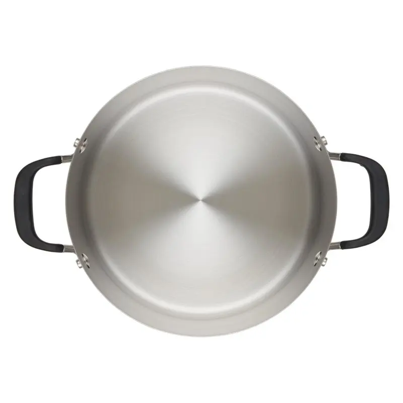 Cool Stainless Steel 4 Quart Brushed Casserole Dish with Lid, Induction Ready for Easy Cook & Serve.
Cool Stainless Steel 4 Quart Brushed Casserole Dish with Lid, Induction Ready for Easy Cook & Serve.