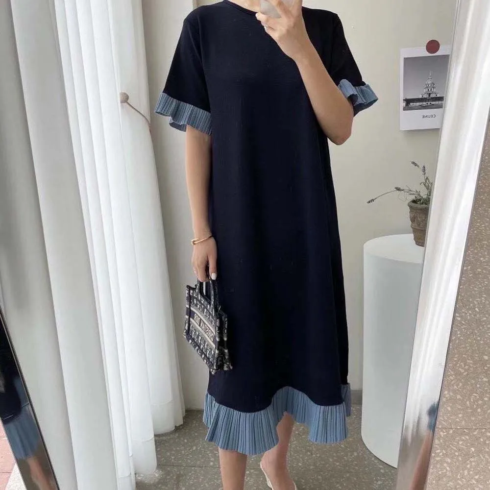Chic Dress Vintage Color Pleated Loose Slim Long Dress Pullover Elegant Leisure Summer A-line Dress 2022 New Japan Korea Style
Chic Dress Vintage Color Pleated Loose Slim Long Dress Pullover Elegant Leisure Summer A-line Dress 2022 New Japan Korea Style
