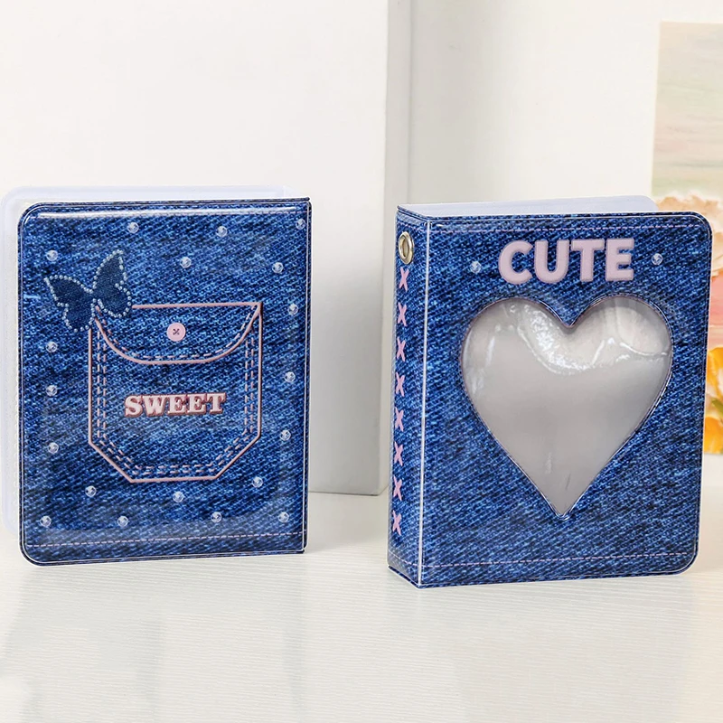 3 Inch Cowboy Style Photo Album Mini Storage Album Star Chasing Album Cartoon Photo Heart Collection Book Photocard Holder
3 Inch Cowboy Style Photo Album Mini Storage Album Star Chasing Album Cartoon Photo Heart Collection Book Photocard Holder