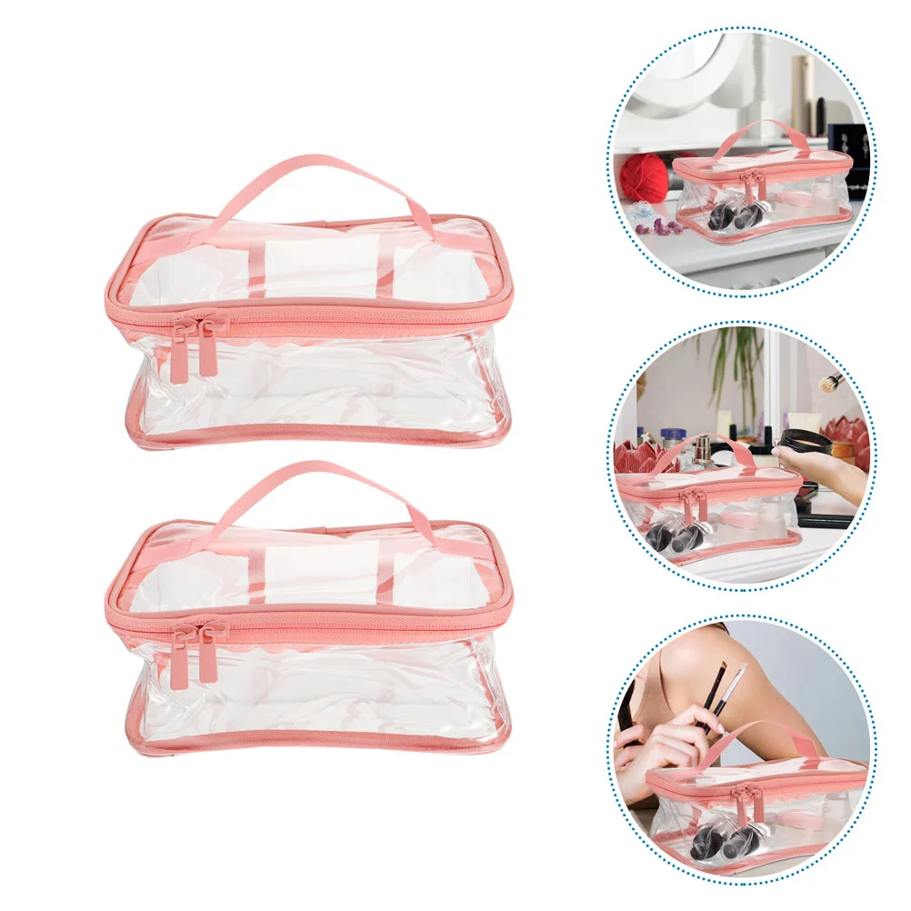 2pcs Transparent Cosmetic Bags Waterproof Cosmetic Bags Travel Toiletry Organizers
2pcs Transparent Cosmetic Bags Waterproof Cosmetic Bags Travel Toiletry Organizers