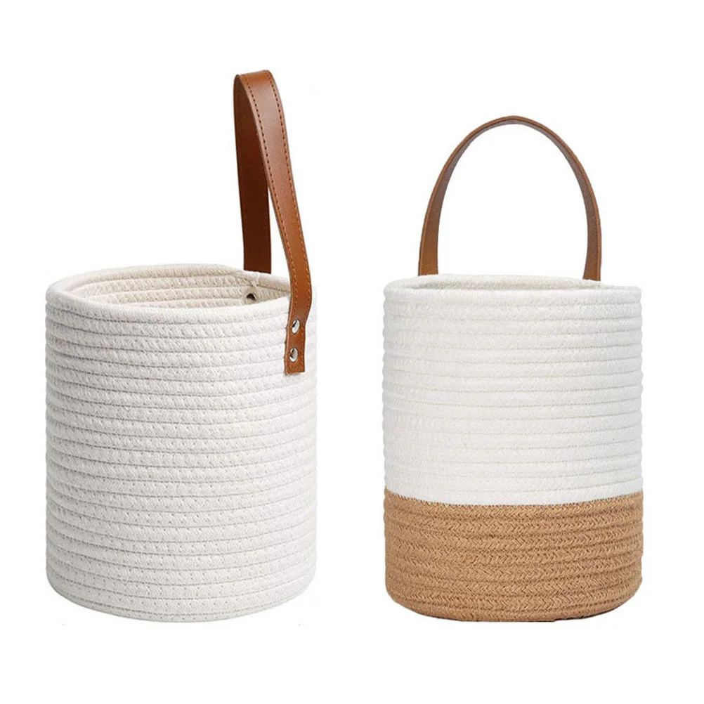2pcs Wall Delicate Decorative Hanging Cotton Basket Flowerpot Pot for Office Room
2pcs Wall Delicate Decorative Hanging Cotton Basket Flowerpot Pot for Office Room