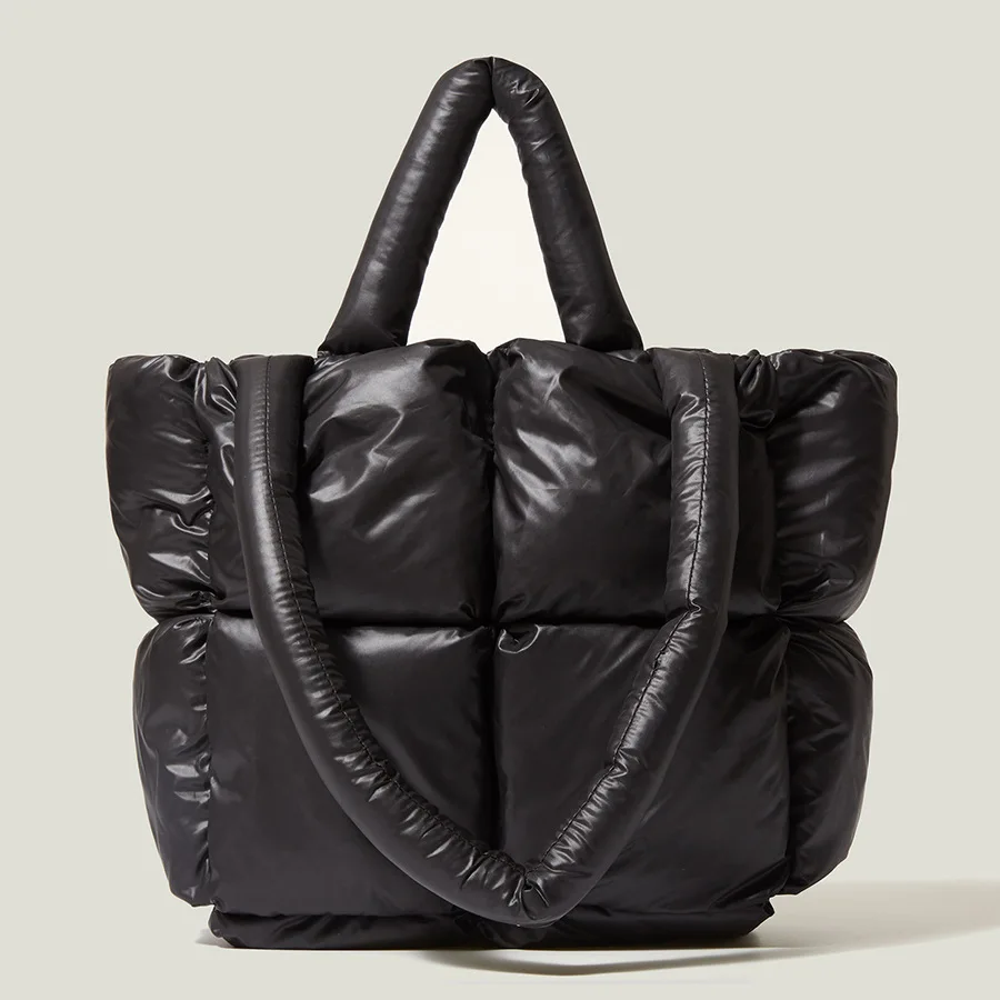 

BOOMI Y2K Bag Fashion Large Tote Padded Handbags Designer Quilted Women Shoulder Bags Luxury Nylon Down Cotton Crossbody Bag