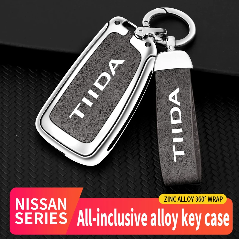 

Zinc Alloy Car Key Cover Men Women Upscale Keychain Case For Nissan Tiida