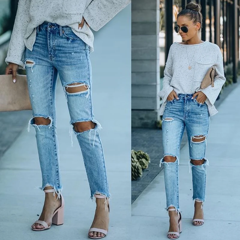 Women 2022 Summer Casual Jeans Pants Street Wear Wash Blue Denim Pants Hollow Ripped Jeans Retro High Waist Straight Leg Jeans
Women 2022 Summer Casual Jeans Pants Street Wear Wash Blue Denim Pants Hollow Ripped Jeans Retro High Waist Straight Leg Jeans