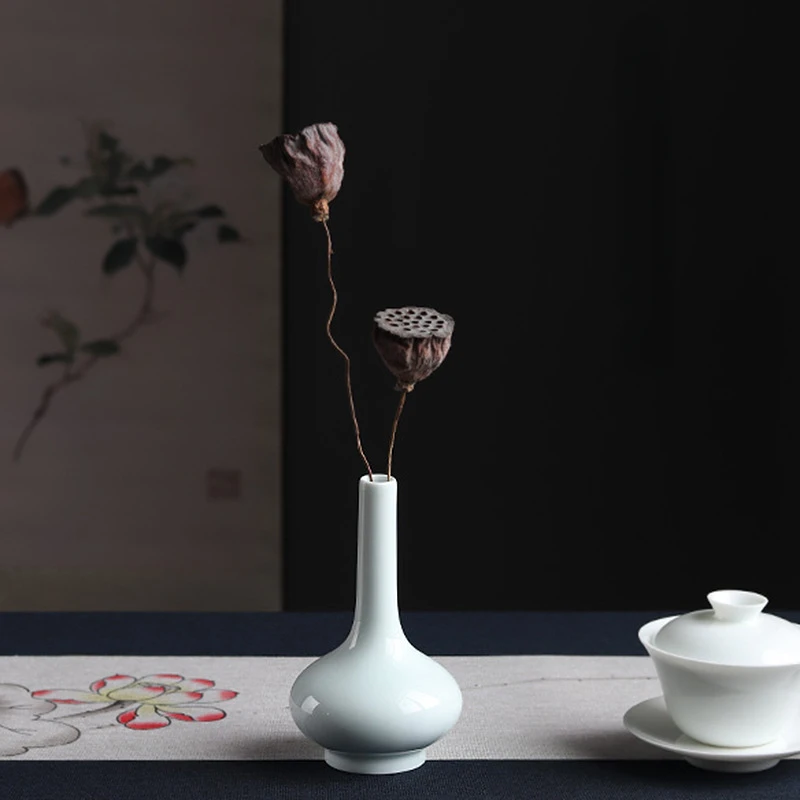 New Chinese-style Ceramic Vase Chinese Style Zen Intention Simple Flower Home Decoration Ornaments Dried Flower Flower
New Chinese-style Ceramic Vase Chinese Style Zen Intention Simple Flower Home Decoration Ornaments Dried Flower Flower