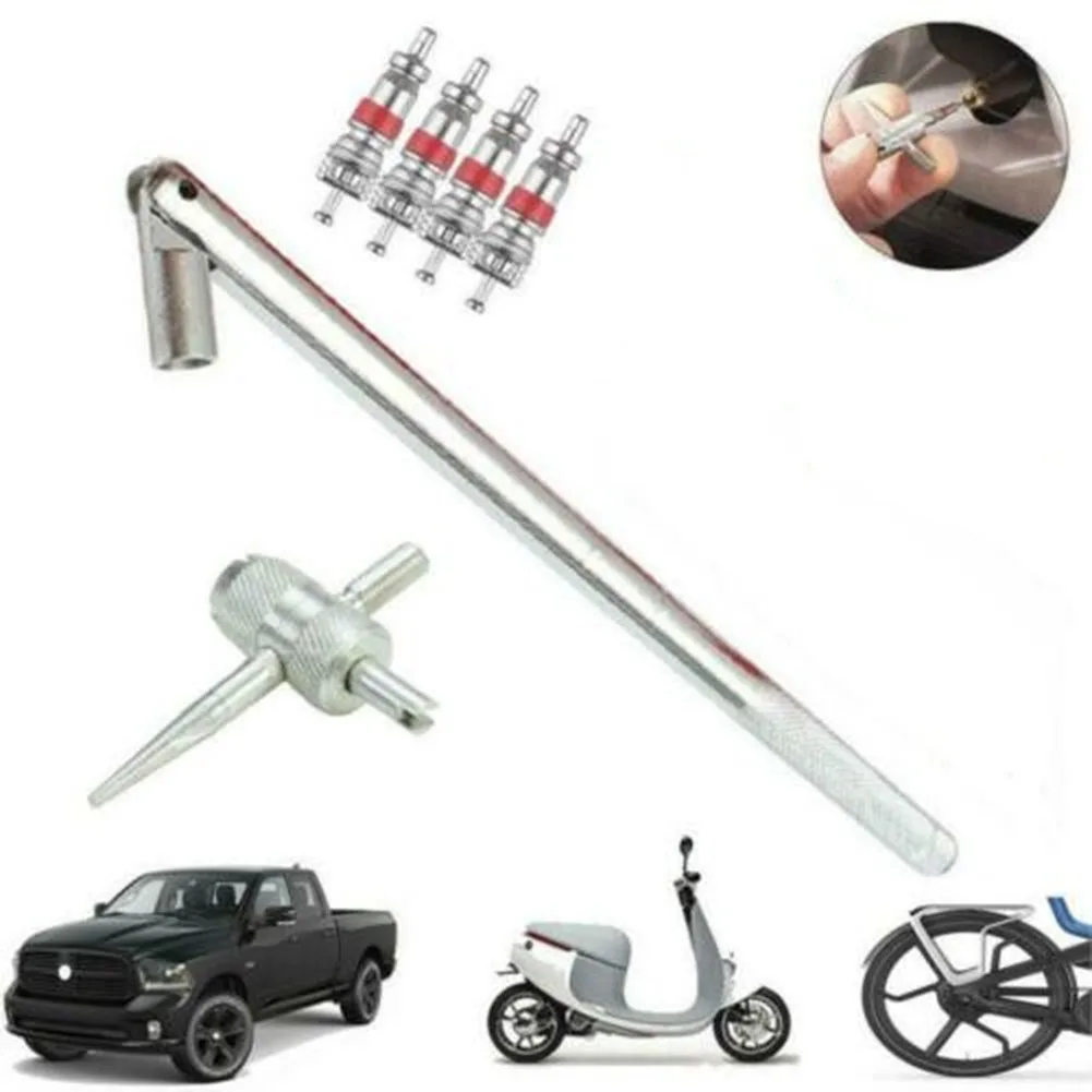 6 Pcs Valve Stem Installation Tool Puller Car Tire Plug Core Remover Repair 4 In 1 Tool Is Used To Screw Valve Cores
6 Pcs Valve Stem Installation Tool Puller Car Tire Plug Core Remover Repair 4 In 1 Tool Is Used To Screw Valve Cores