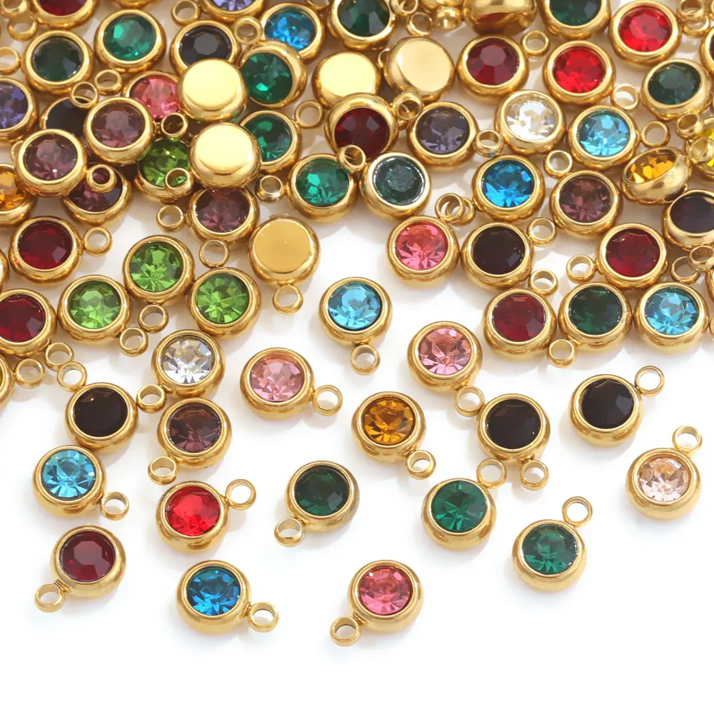 Бусины из нержавеющей стали с позолотой 18 К, 6 мм, 20 шт. 
Бусины из нержавеющей стали с позолотой 18 К, 6 мм, 20 шт.