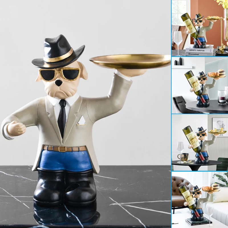 Домашний декор, креативная полимерная статуя собаки, стойка для вина, поднос для хранения двойного использования, коллекционные креативные...
Домашний декор, креативная полимерная статуя собаки, стойка для вина, поднос для хранения двойного использования, коллекционные креативные...